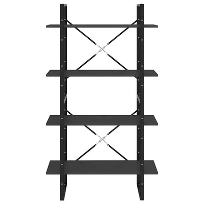 Bücherregal 4 Fächer Grau 80x30x140 cm Holzwerkstoff
