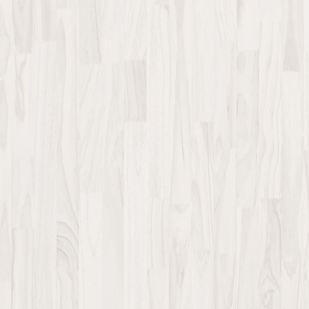 Bibliothèque 3 étagères blanc 100x30x105 cm bois de pin massif