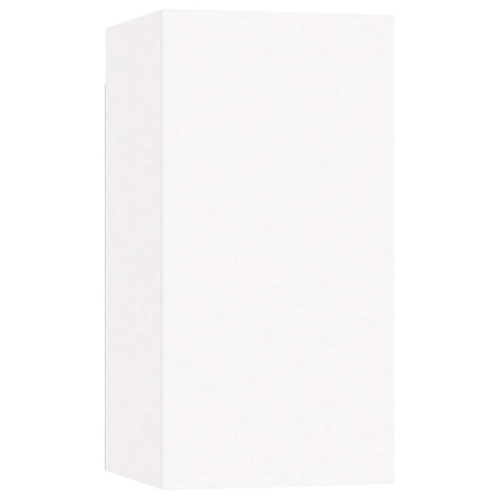 4-tlg. TV-Schrank-Set Weiß Holzwerkstoff