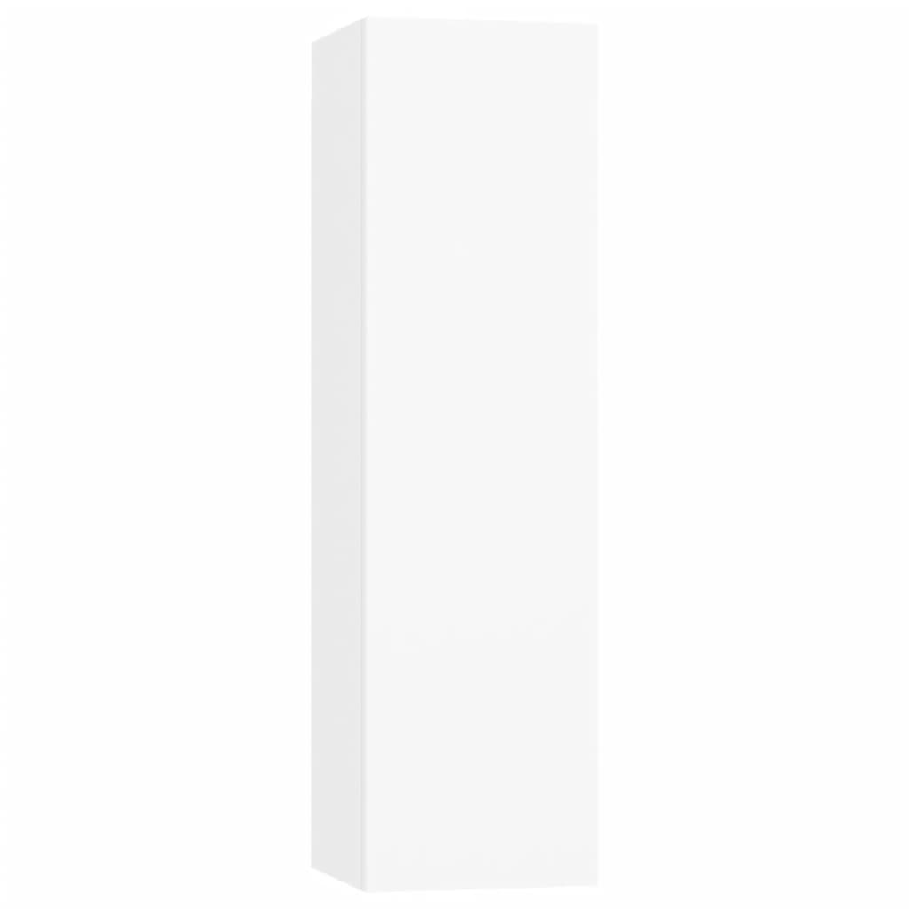 Ensemble de meubles TV 4 pièces en bois blanc