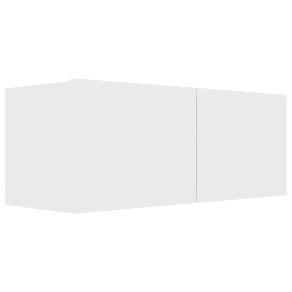 Ensemble de meubles TV 2 pièces en bois blanc