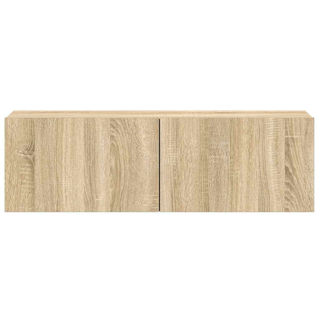 3-tlg. TV-Schrank-Set Sonoma-Eiche Holzwerkstoff
