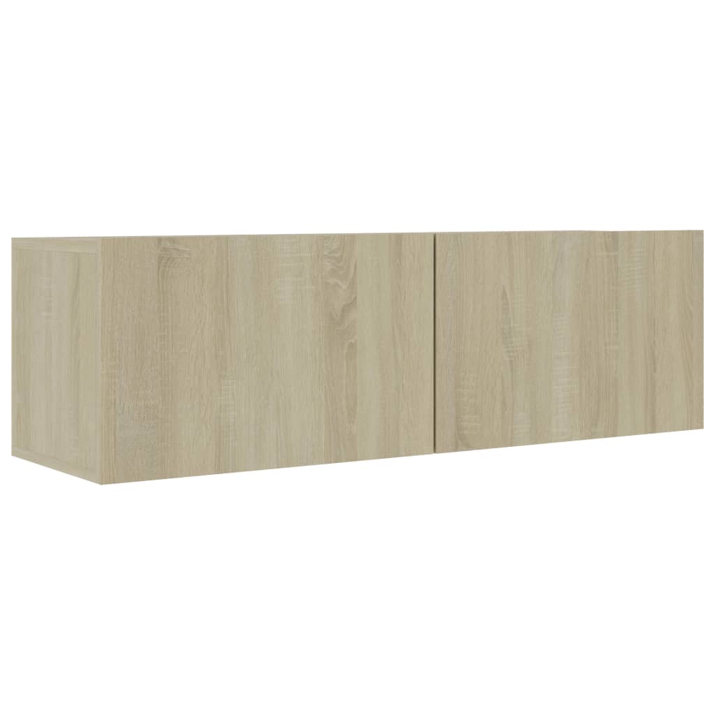 Ensemble de meubles TV 5 pièces en bois de chêne Sonoma