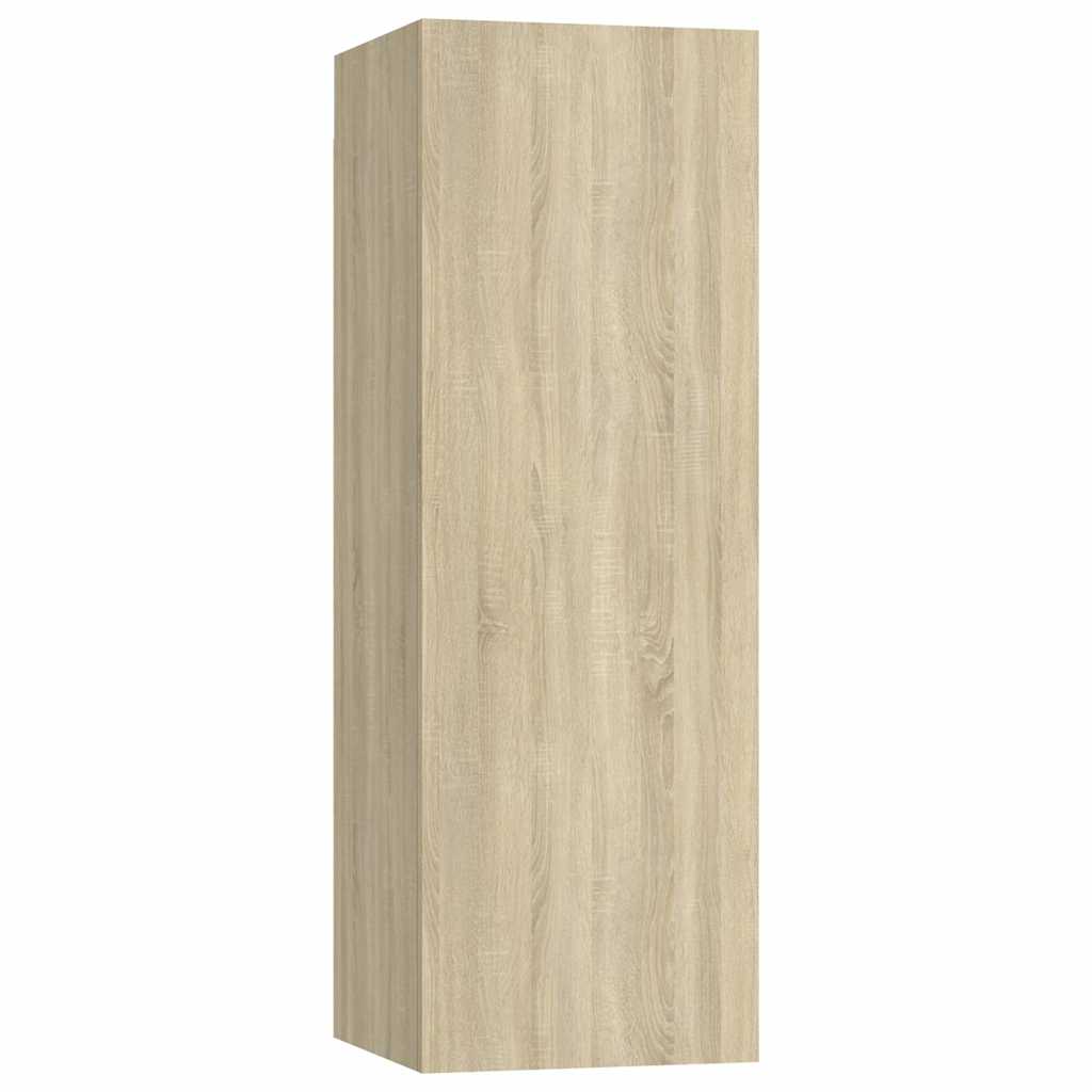 TV-Schränke 4 Stk. Sonoma-Eiche 30,5x30x90 cm Holzwerkstoff