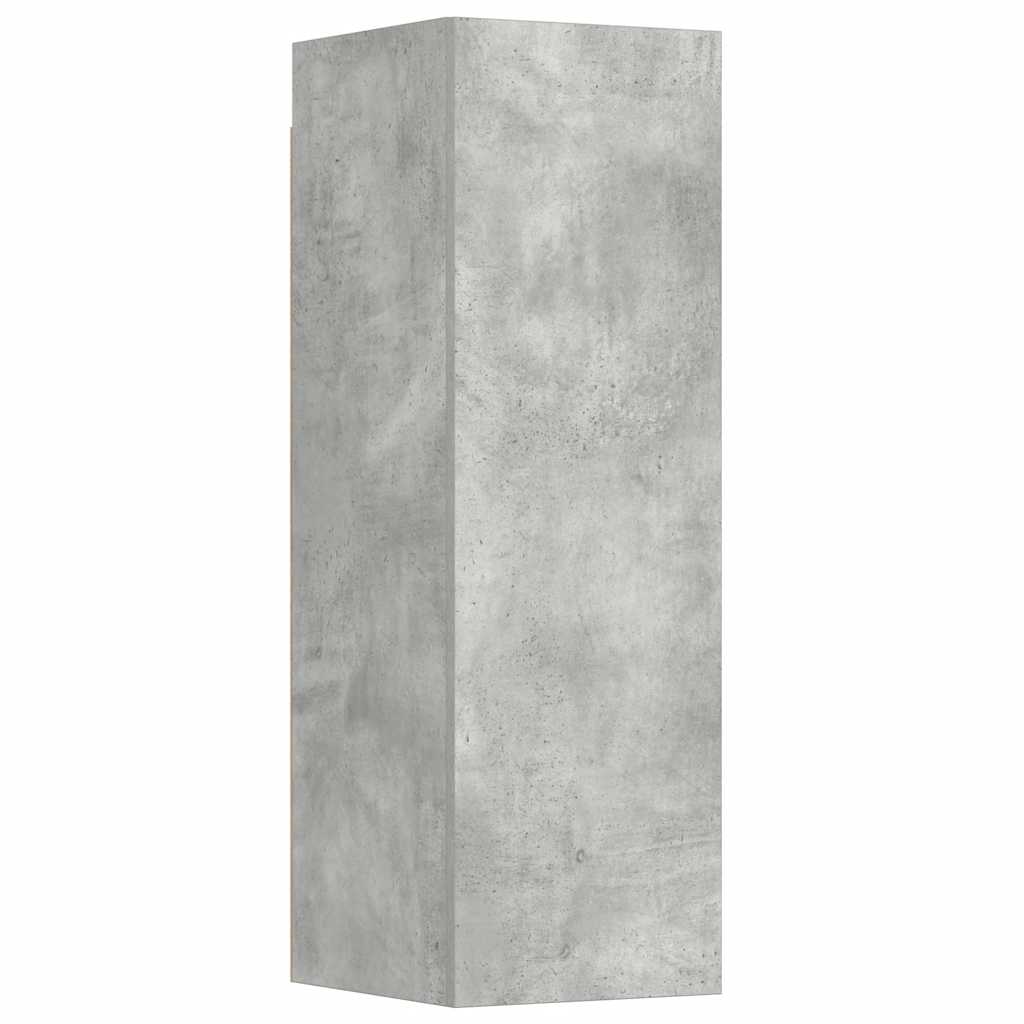3-tlg. TV-Schrank-Set Betongrau Holzwerkstoff
