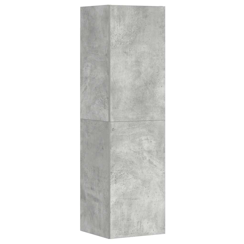 3-tlg. TV-Schrank-Set Betongrau Holzwerkstoff