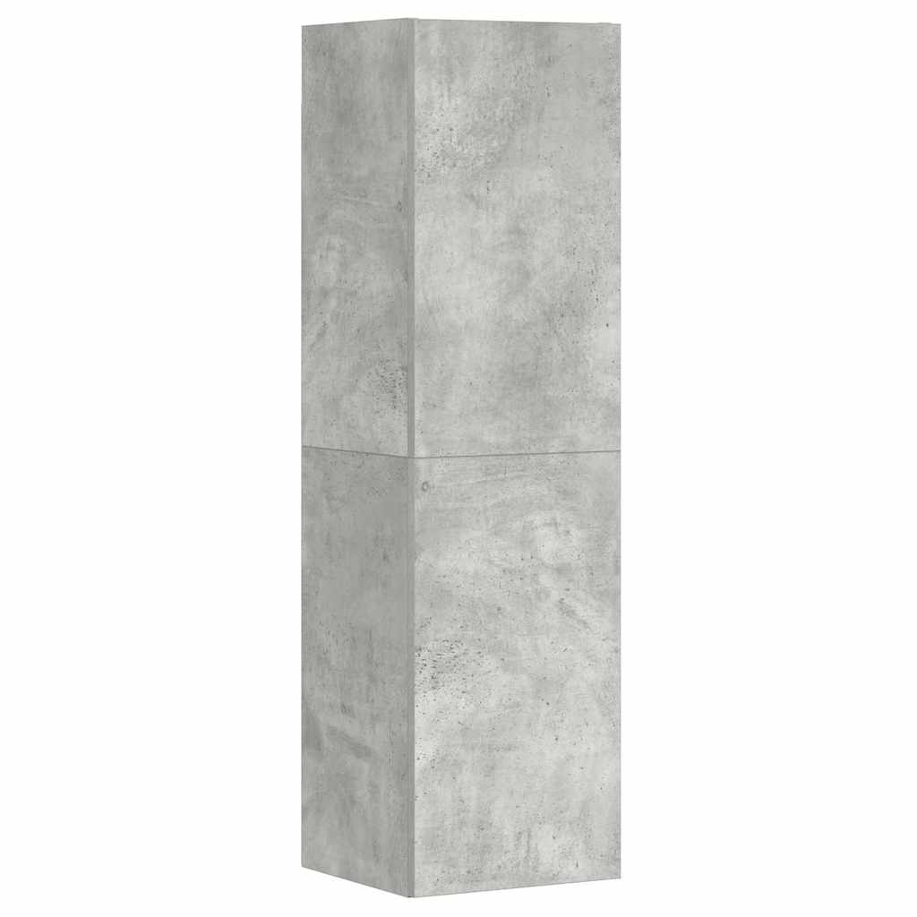 3-tlg. TV-Schrank-Set Betongrau Holzwerkstoff