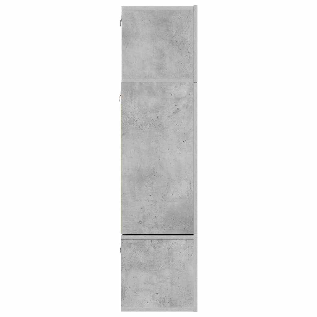 6-tlg. TV-Schrank-Set Betongrau Holzwerkstoff