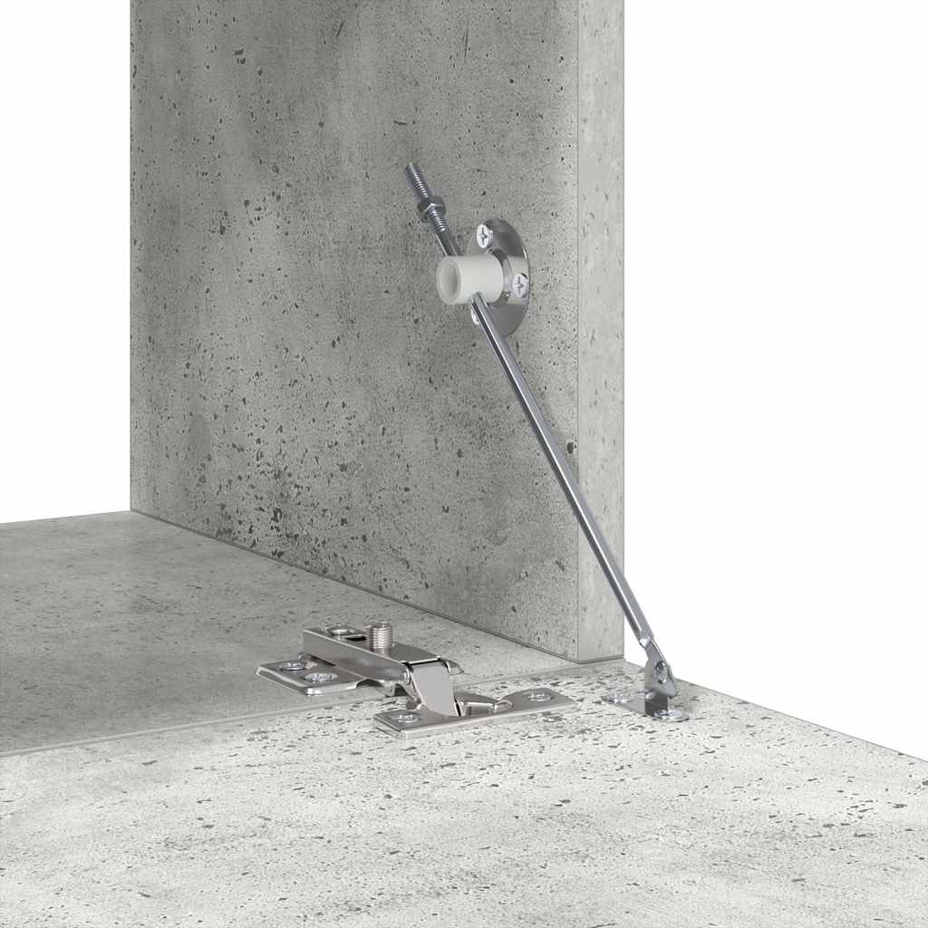 8-tlg. TV-Schrank-Set Betongrau Holzwerkstoff