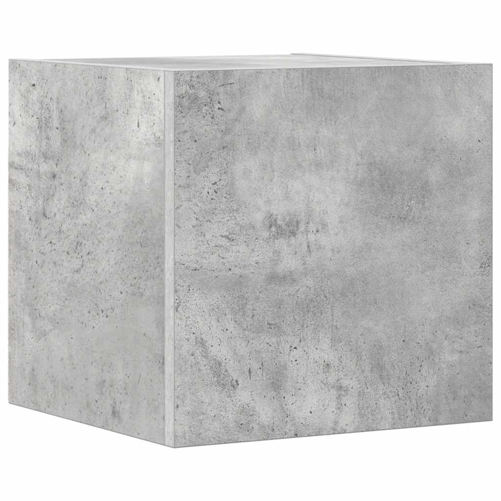 10-tlg. TV-Schrank-Set Betongrau Holzwerkstoff