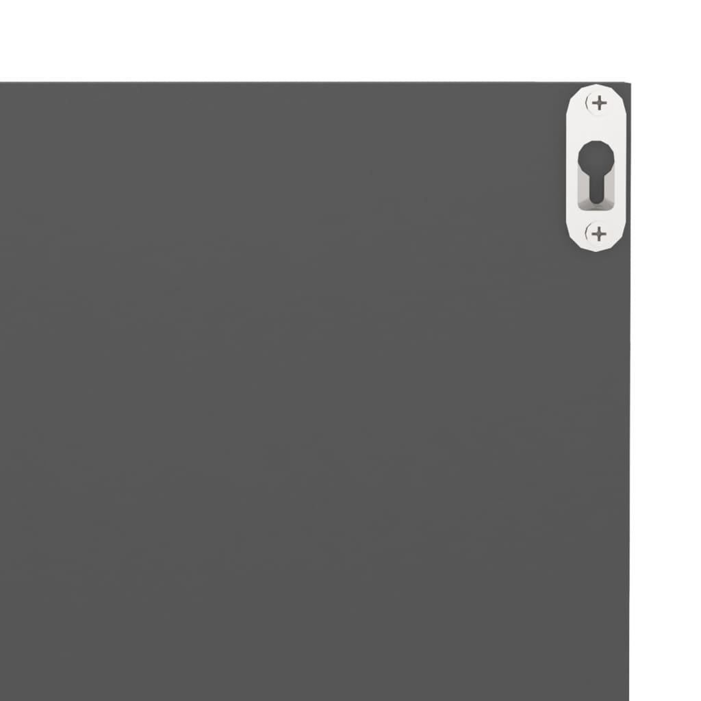 Wall shelves 4 pcs. Grey 40x11.5x18 cm wood material