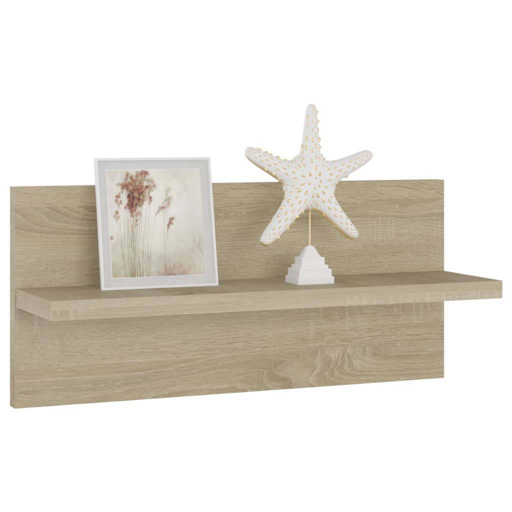Wandregale 4 Stk. Sonoma-Eiche 40x11,5x18 cm Holzwerkstoff