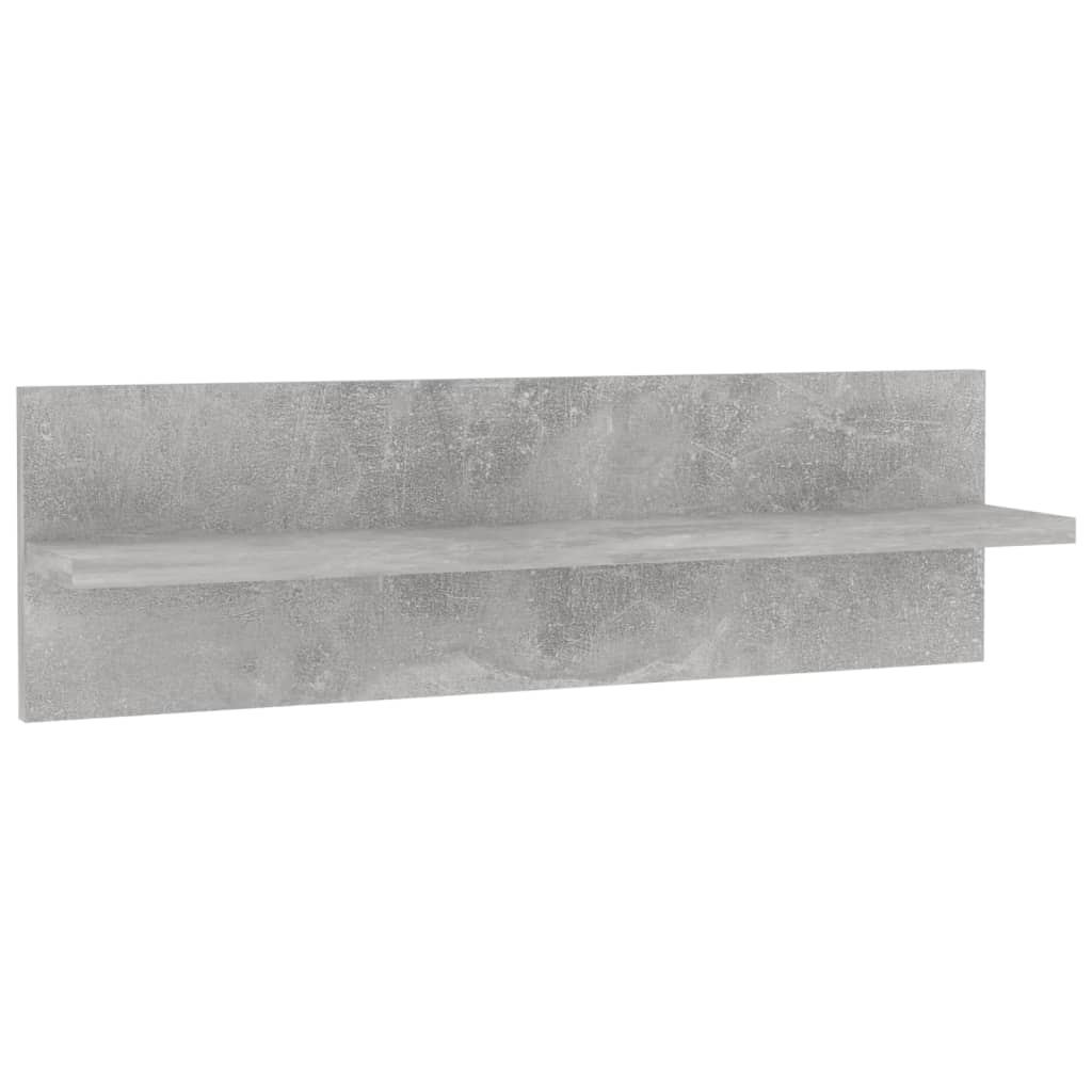 Wandregale 4 Stk. Betongrau 60x11,5x18 cm Holzwerkstoff