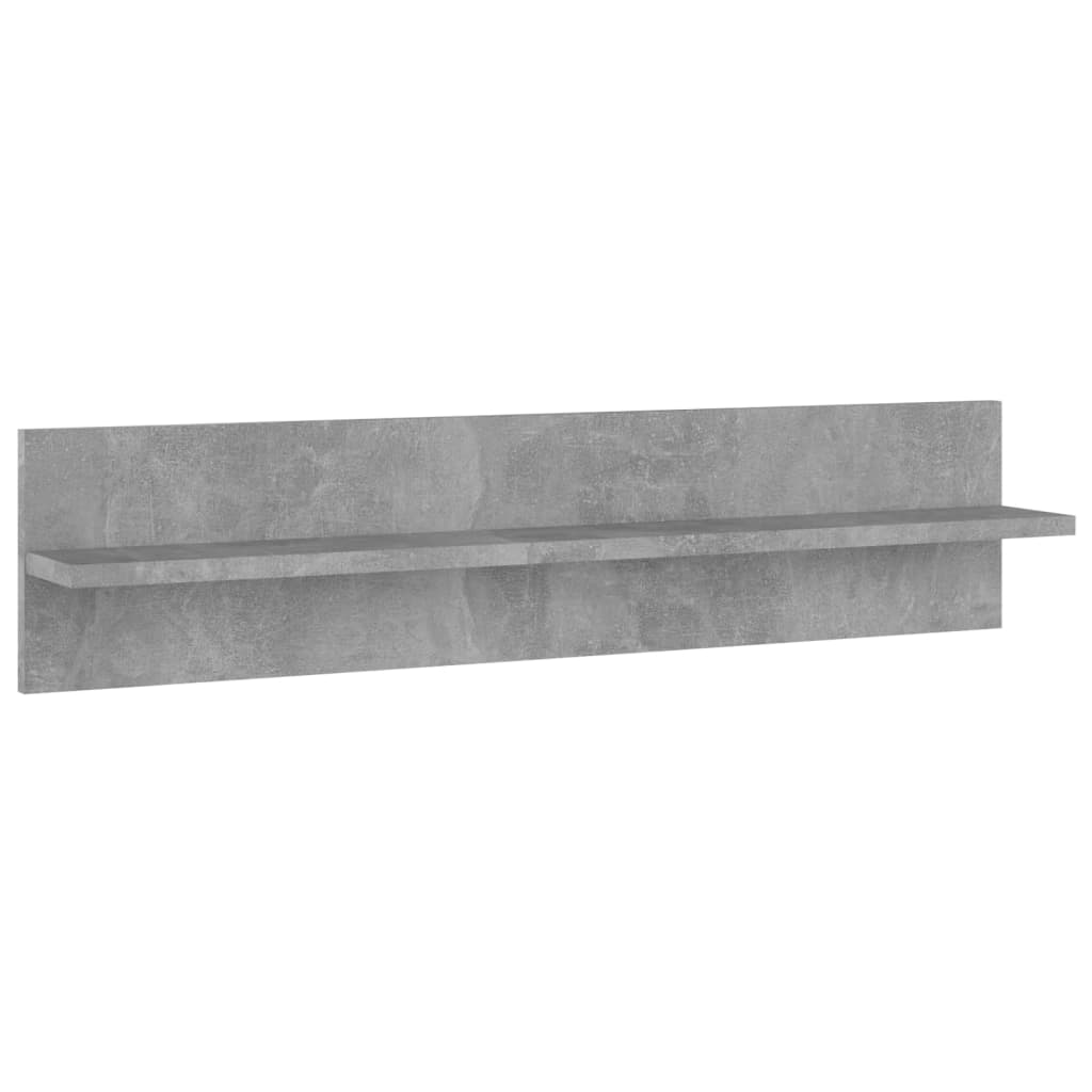 Wandregale 4 Stk. Betongrau 80x11,5x18 cm Holzwerkstoff