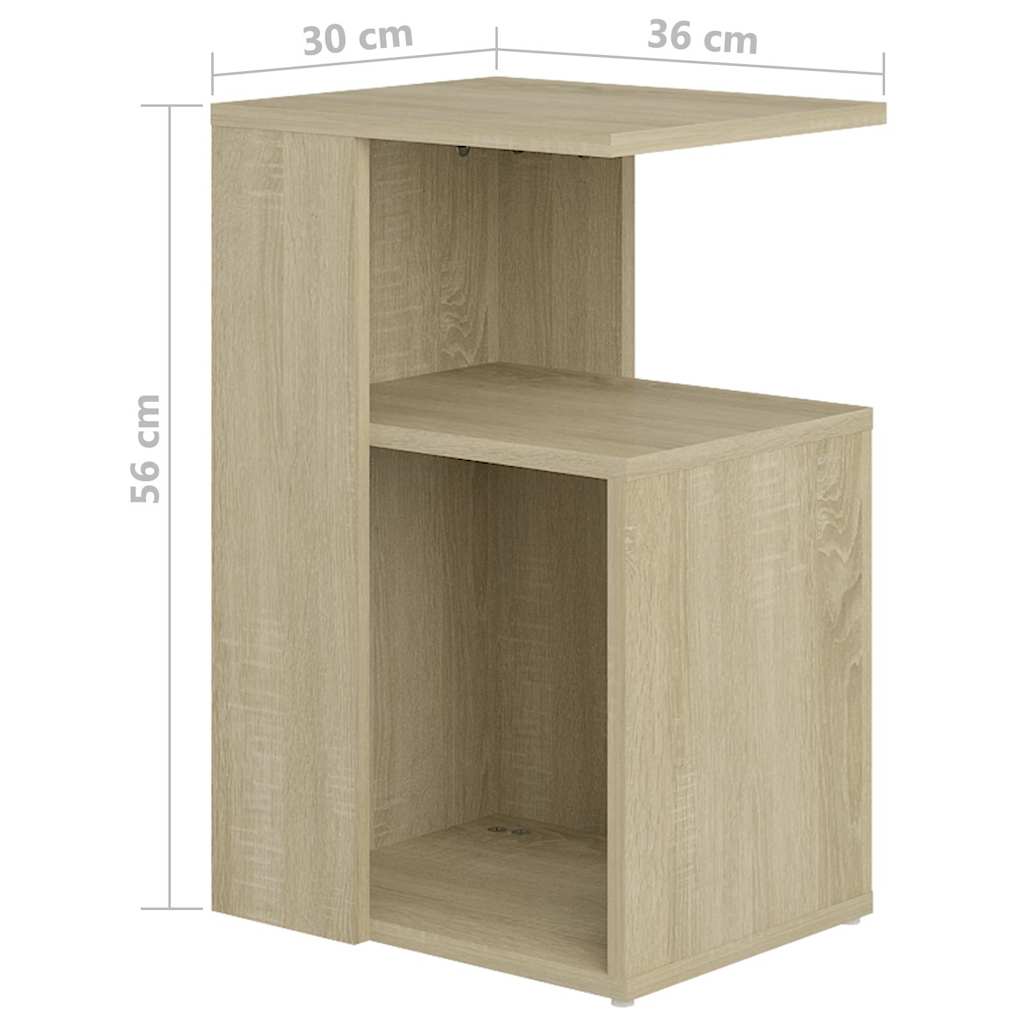 Beistelltisch Sonoma-Eiche 36x30x56 cm Holzwerkstoff