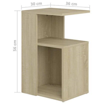 Beistelltisch Sonoma-Eiche 36x30x56 cm Holzwerkstoff