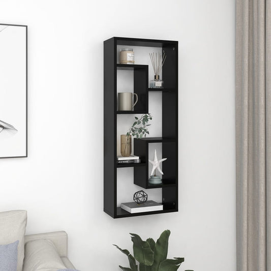 Wall Shelf White 36x16x90 cm Wood Material