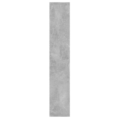 Wandregal Betongrau 36x16x90 cm Holzwerkstoff