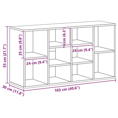Schuhbank Weiß 103x30x55 cm Holzwerkstoff