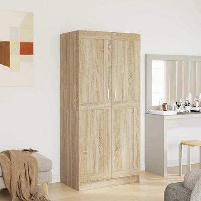 Kleiderschrank Sonoma-Eiche 82,5x51,5x180 cm Holzwerkstoff