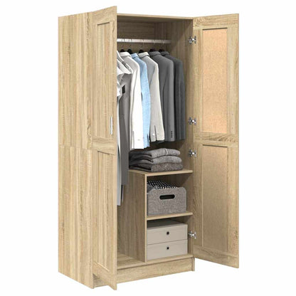 Kleiderschrank Sonoma-Eiche 82,5x51,5x180 cm Holzwerkstoff