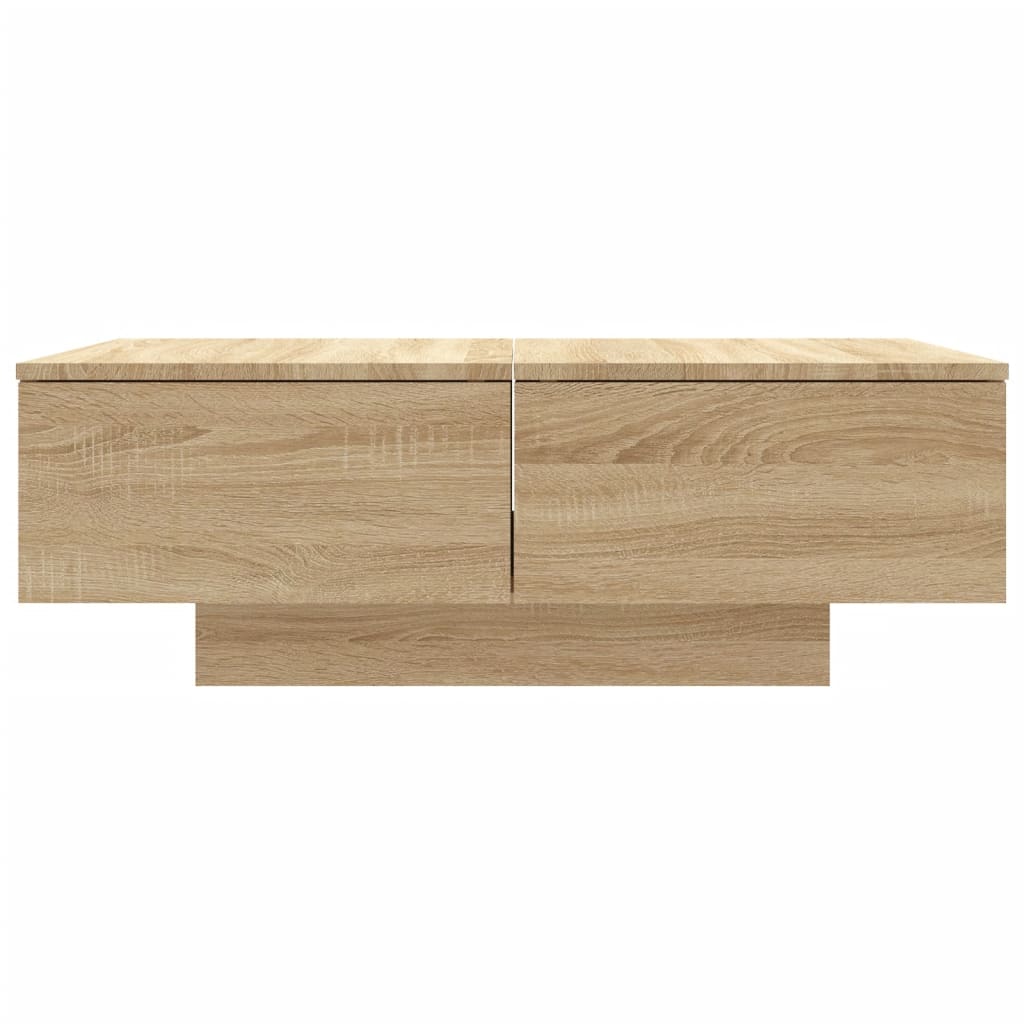 Table basse chêne Sonoma 90x60x31 cm en bois