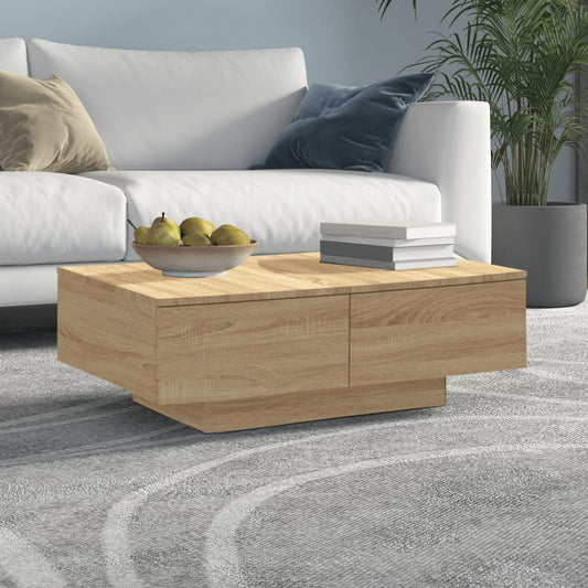 Coffee table Sonoma oak 90x60x31 cm wood material