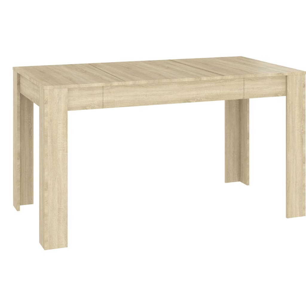 Table à manger chêne Sonoma 140x74,5x76 cm matériau bois