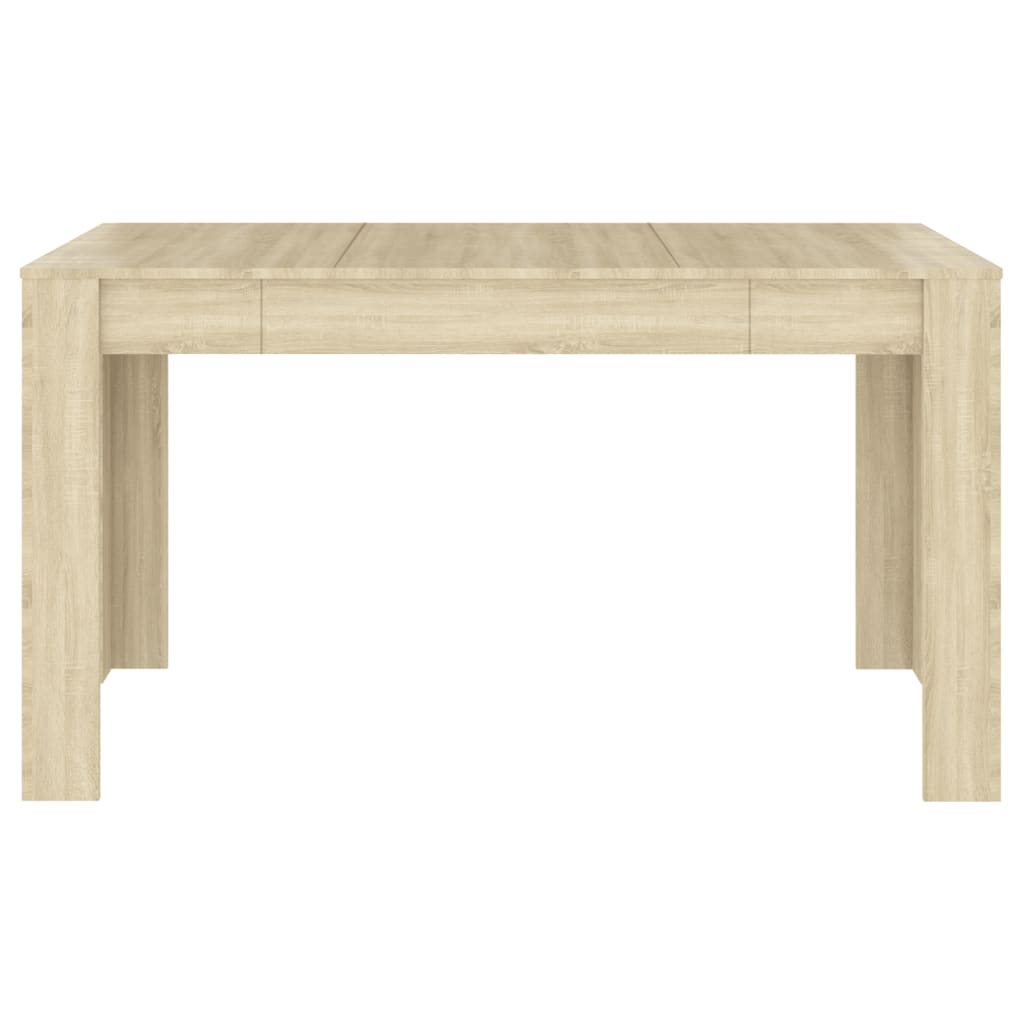 Table à manger chêne Sonoma 140x74,5x76 cm matériau bois