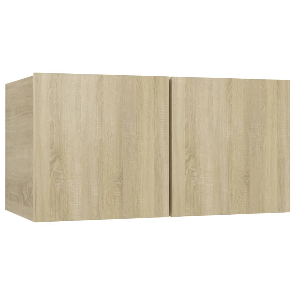 Meubles muraux TV 2 pcs. Chêne Sonoma 60x30x30 cm