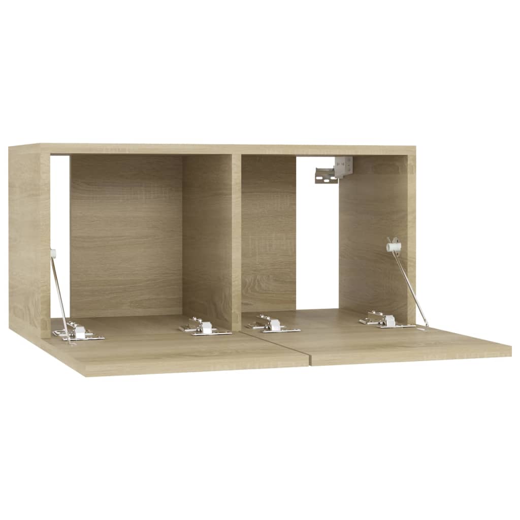 Meubles muraux TV 2 pcs. Chêne Sonoma 60x30x30 cm