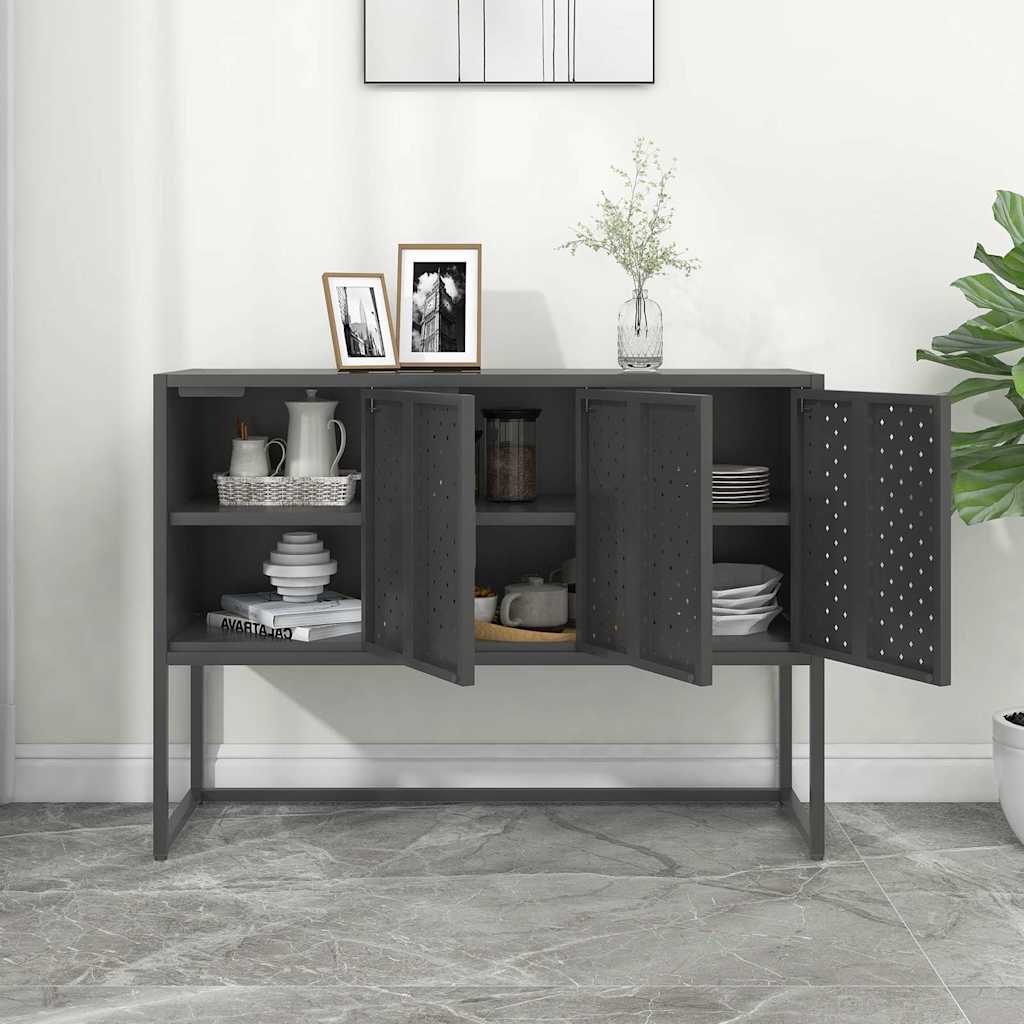 Sideboard Anthrazit 105x35x75 cm Stahl