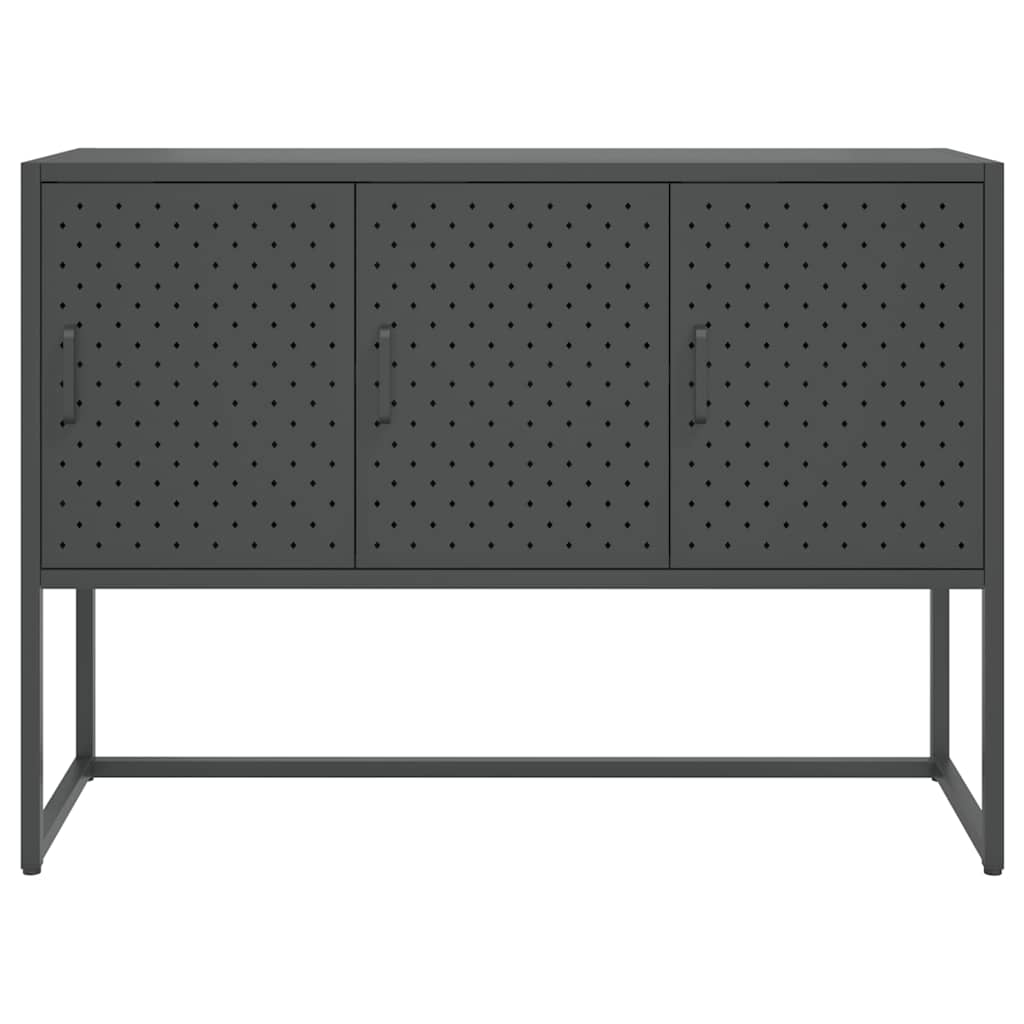 Sideboard Anthrazit 105x35x75 cm Stahl