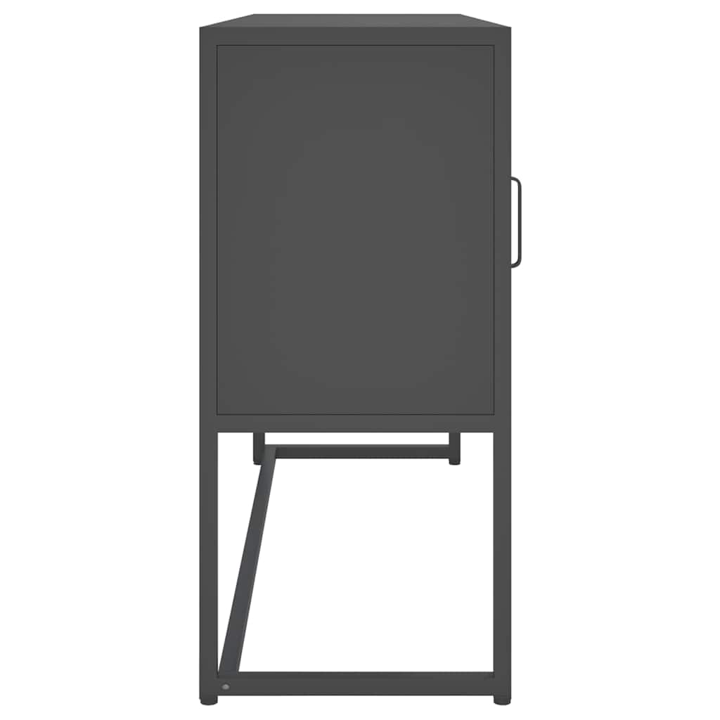 Sideboard Anthrazit 105x35x75 cm Stahl