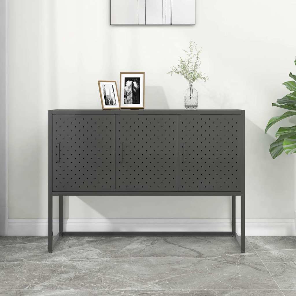 Sideboard Anthrazit 105x35x75 cm Stahl