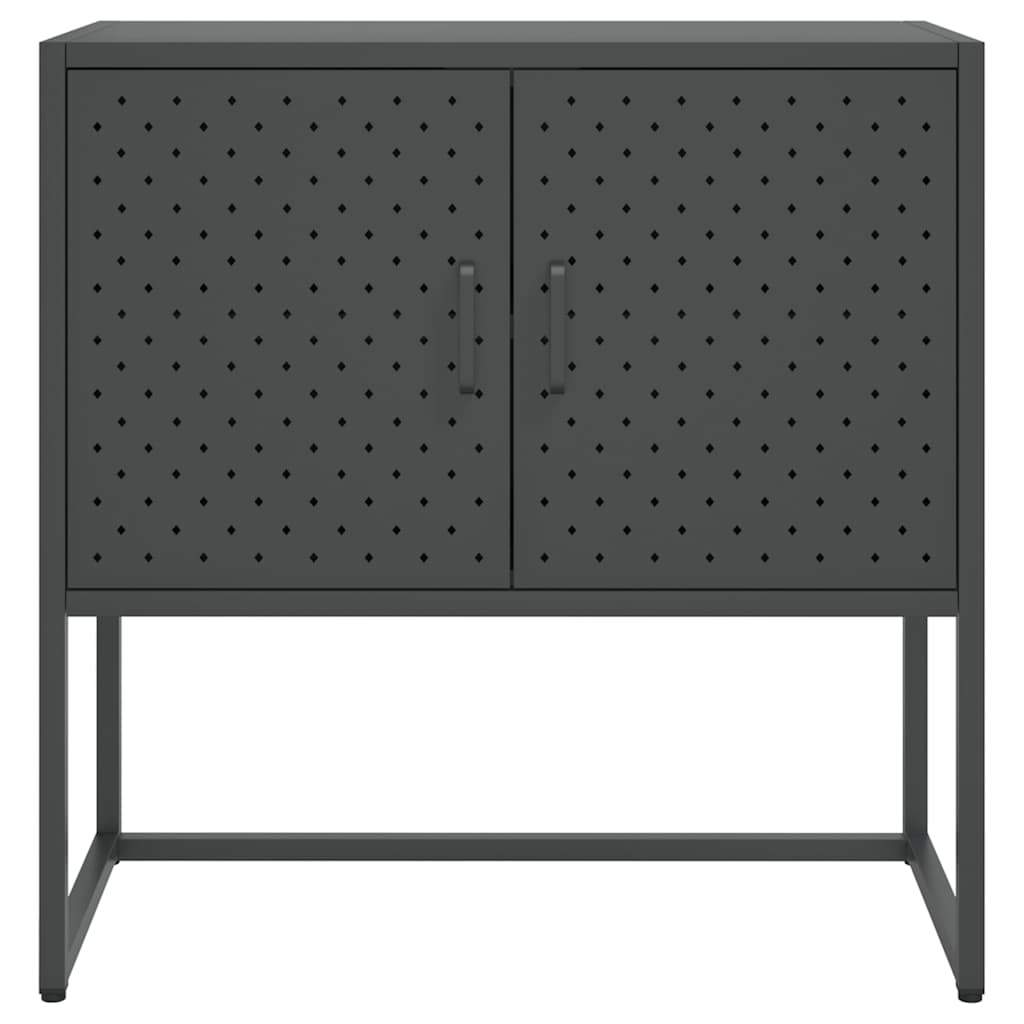 Sideboard Anthrazit 75x35x75 cm Stahl