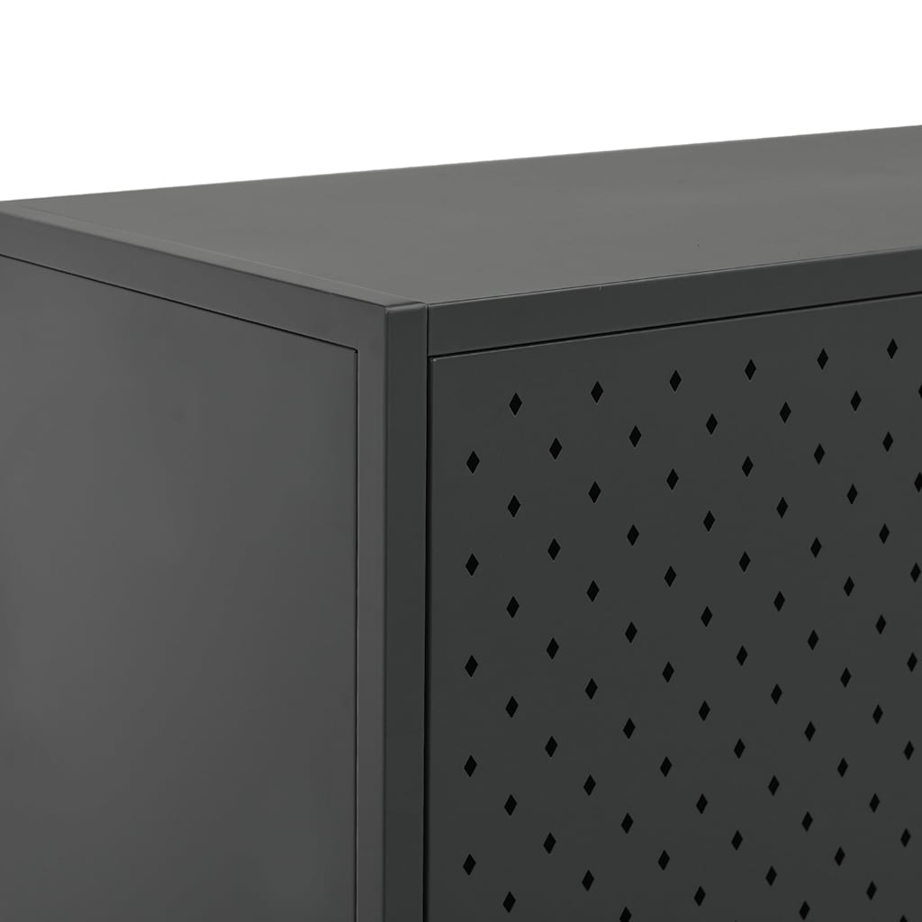 Sideboard Anthrazit 75x35x75 cm Stahl