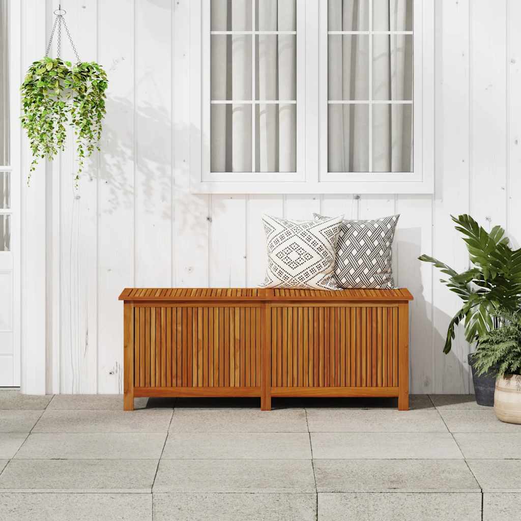 Garten-Aufbewahrungsbox 150x50x58 cm Massivholz Akazie