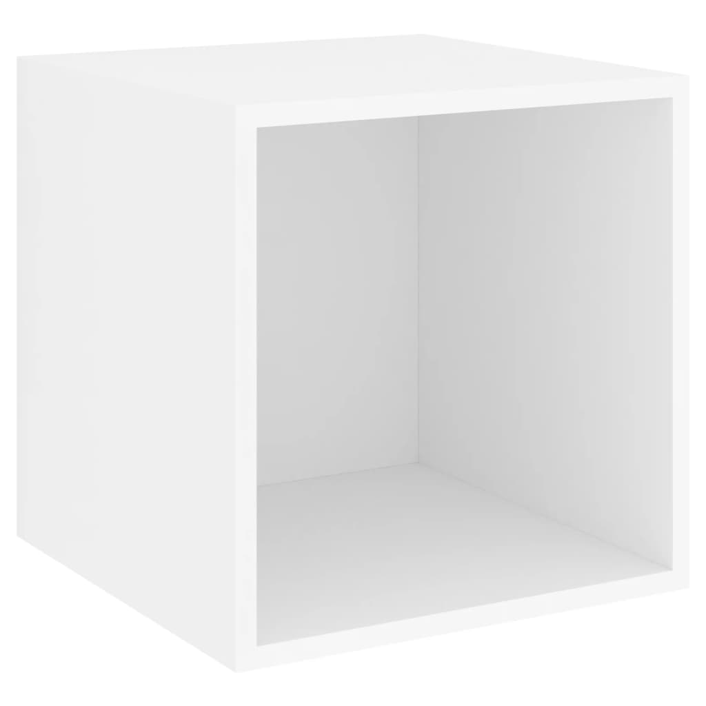 4-tlg. TV-Schrank-Set Weiß Holzwerkstoff