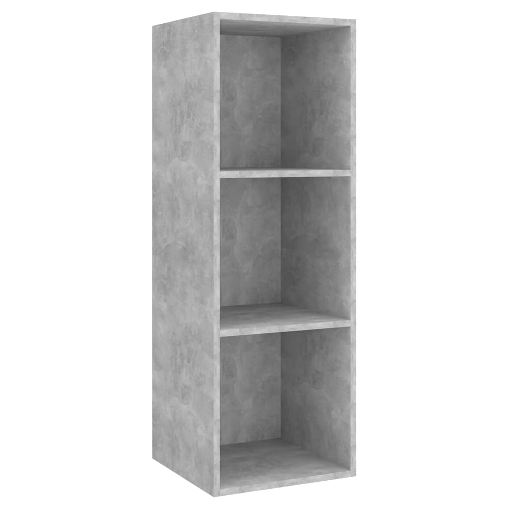 2-piece TV cabinet set concrete grey wood-based material