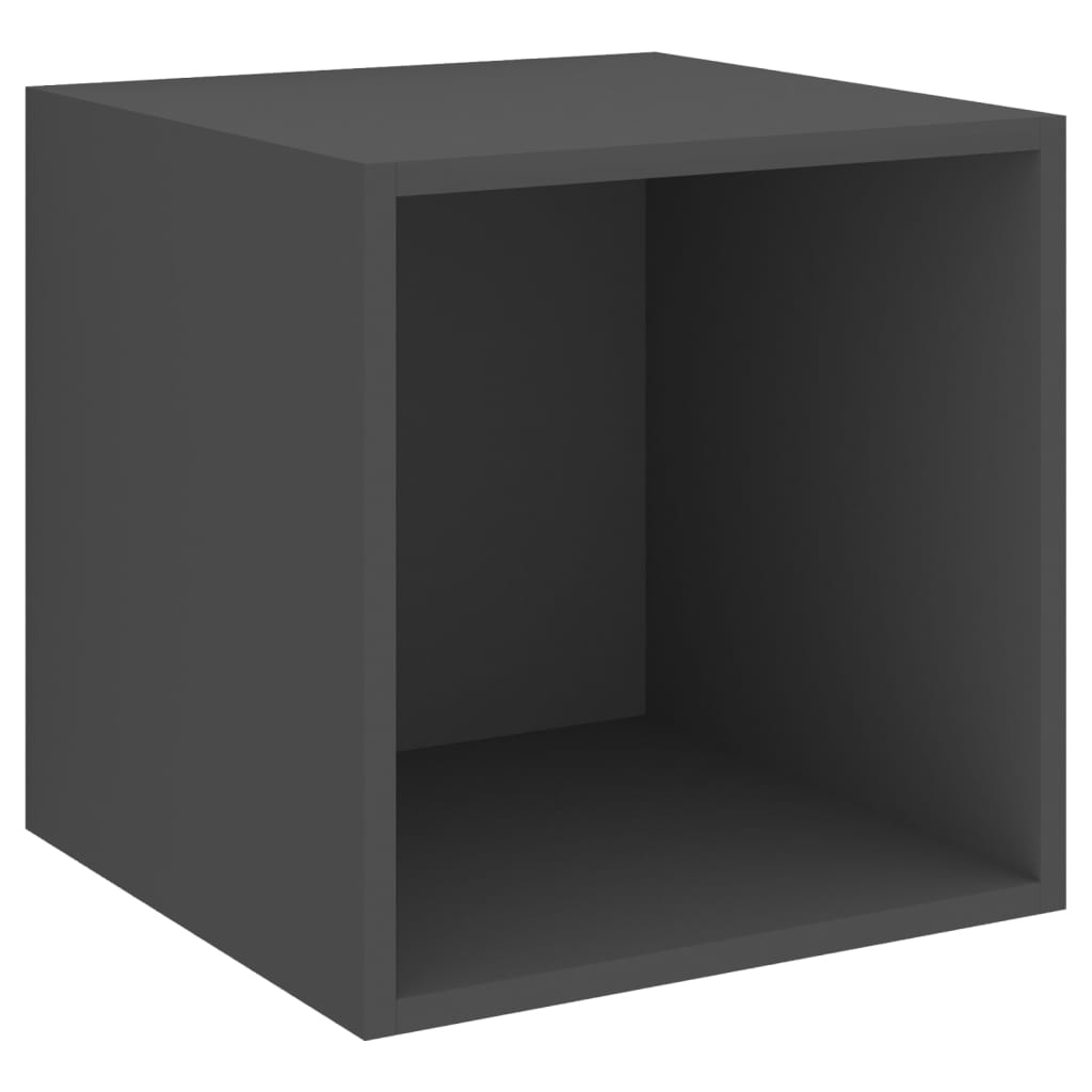 2-tlg. TV-Schrank-Set Grau Holzwerkstoff