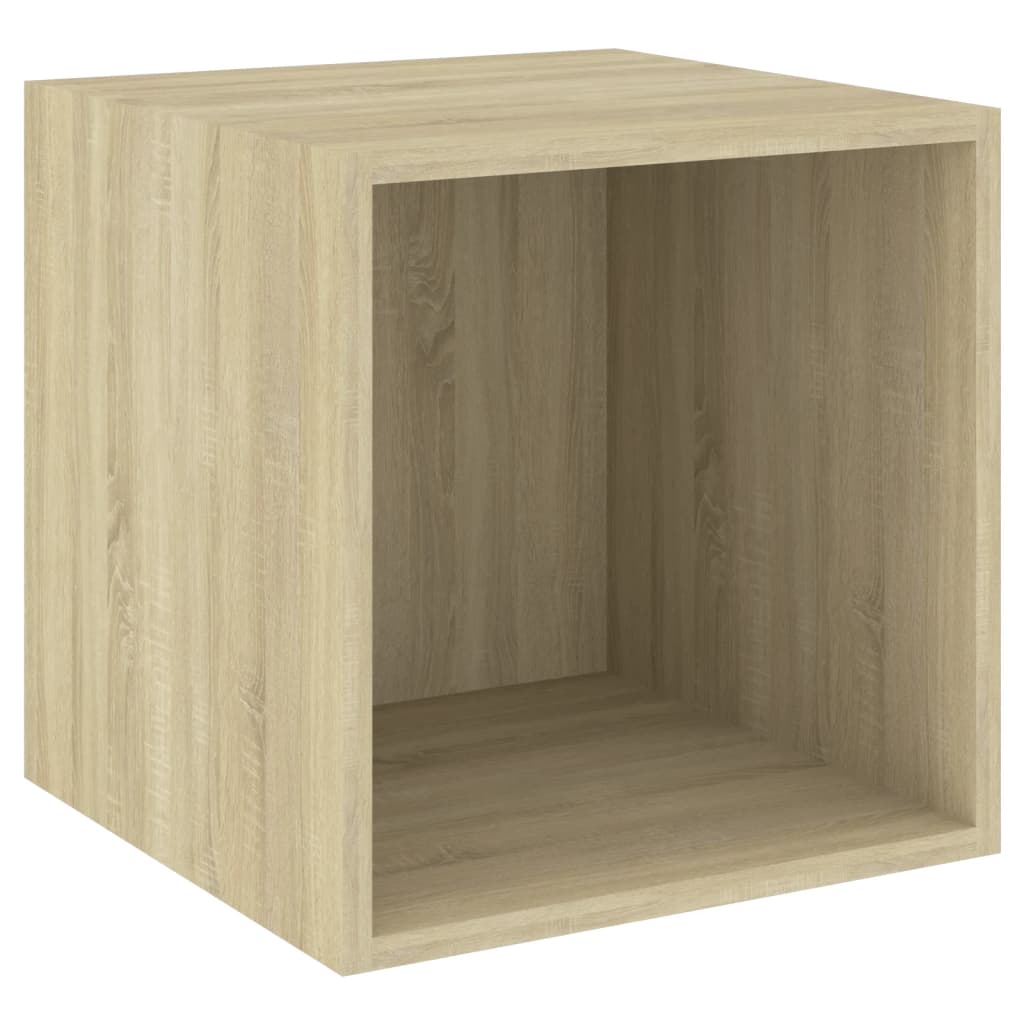 Ensemble de meubles TV 2 pièces en bois de chêne Sonoma