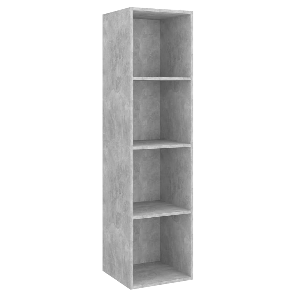 2-piece TV cabinet set concrete grey wood-based material