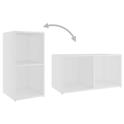 TV-Schränke 2 Stk. Weiß 72x35x36,5 cm Holzwerkstoff