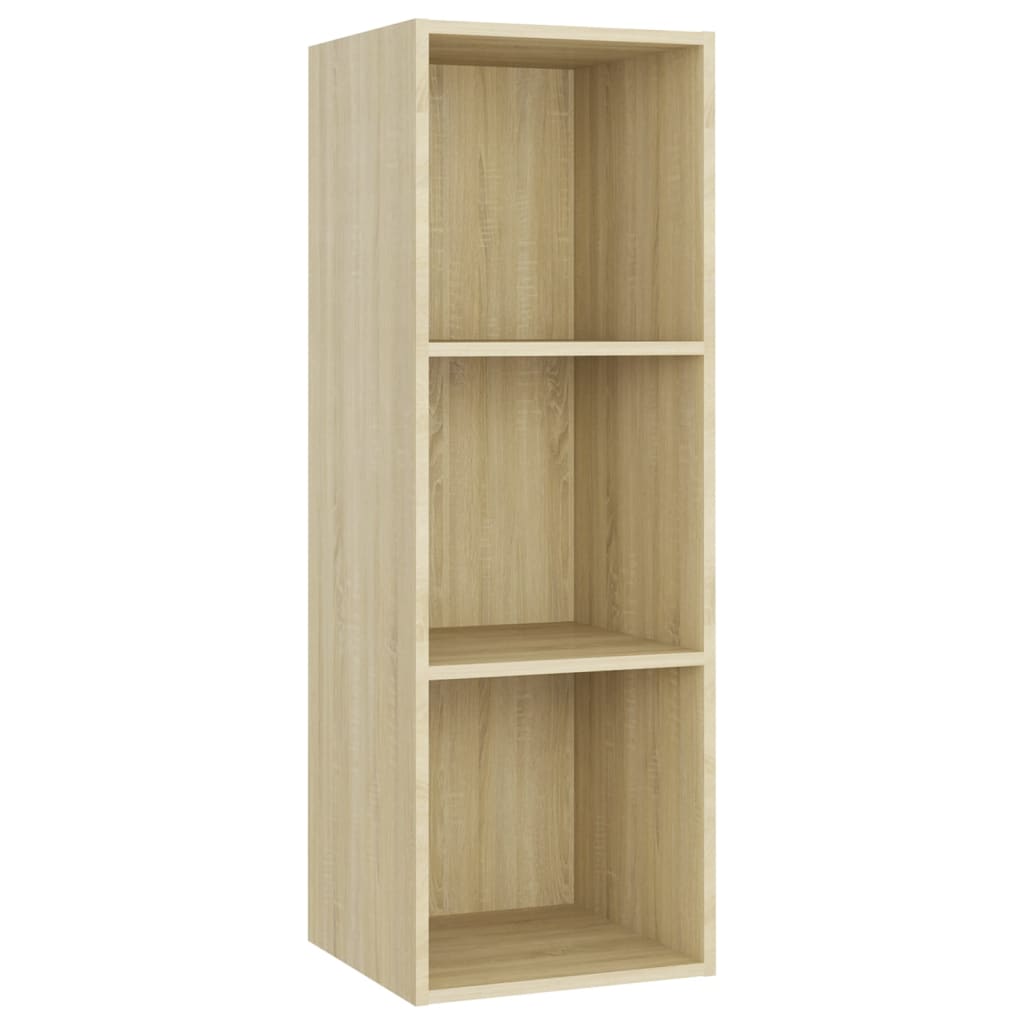 Meubles TV, lot de 2, en chêne Sonoma, 107 x 35 x 37 cm, matériau bois