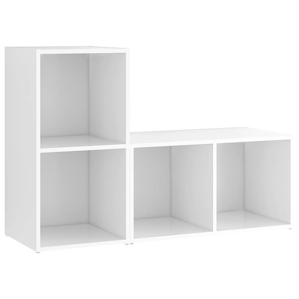 Meubles TV, lot de 2, blanc, 72 x 35 x 36,5 cm, en bois