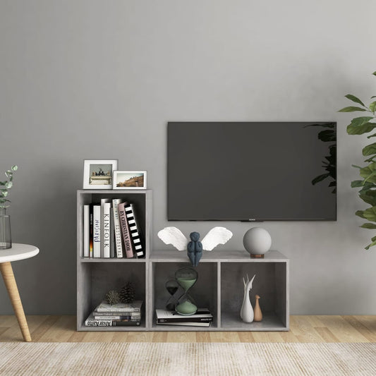 Meubles TV (2 pièces) gris béton 72 x 35 x 36,5 cm, matériau à base de bois