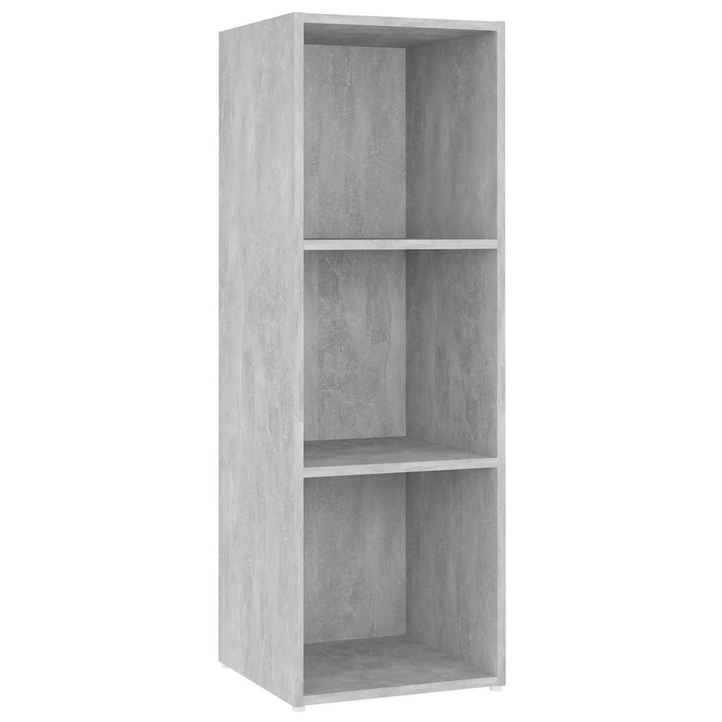 TV-Schränke 3 Stk. Betongrau 107x35x37 cm Holzwerkstoff