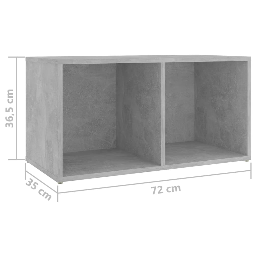 Ensemble de meubles TV 3 pièces en béton gris à base de bois