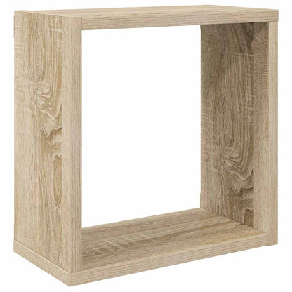Würfelregale 2 Stk. Sonoma-Eiche 30x15x30 cm